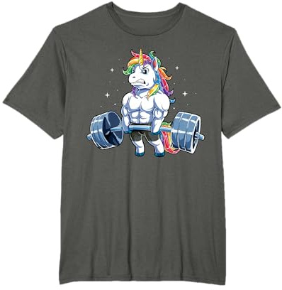 Unicorn Weightlifting Men Women Deadlift Fitness Gym Training Maglietta