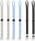 6 Stück Maskenband für Mundschutz, Einschließlich Schwarzer/Weißer/Blauer Maskenkette Lanyard, für Maskenkette Einstellbar Kinder/Damen/Männer (Grau)