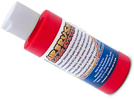 Hobbynox Aerógrafo color rojo neón 60 ml RC Lexan color rojo neón