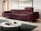 MODERNO 3-Sitzer Sofa mit Schlaffunktion NORBERG - Couch Schlafsofa - Schlafcouch Moderne Möbel ins Wohnzimmer - 276x98x87 cm - Rotwein - Monolith 69