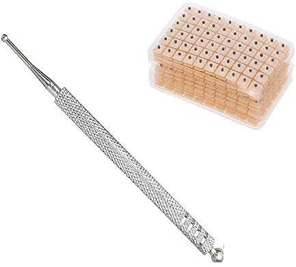 Stylo D'Acupression,Outils de Massage de Réflexologie Faciale,Acupuncture Oreille Acupuncture Pen,Stylo D'Acupuncture Portable,Barre D'Acupression,Double Sonde Pour l'Acupuncture et l'Acupression