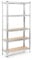 Wiltec Schwerlastregal 90x45x180cm, Gesamtlast 875kg, Steckregal verzinkt aus Stahl, Lastenregal mit 5 Ablagen, Werkstattregal