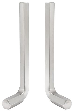 Hitefu Llave hexagonal de 12 mm, cabeza hexagonal de repuesto duradera en forma de L, llave hexagonal pequeña métrica para reparar bicicletas y muebles