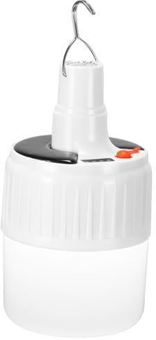 Jasfyee Linterna de camping LED, potente lámpara de camping de energía solar recargable de 80 W, lámpara de exterior, 5 modos de brillo, lámpara de tienda impermeable portátil para camping, pesca