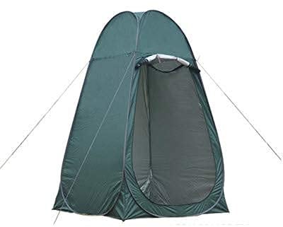 CRBUDY Large Privacy Pop Up Tent, Portable Non-slip Floor with Window, Used in Camping Shower Sunshade Outdoor Toilet Changing Room (Green)