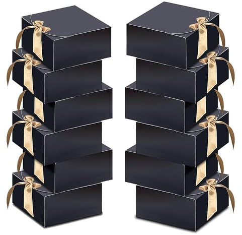 Goomp Gift Boxes Pack of 20, Gift Box with Lid, 11.5 x 11.5 x 5 cm, Multi-purpose, Wedding, Birthday, Christmas