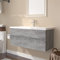 JUDYY Mueble de baño con Lavabo Madera contrachapada Gris Sonoma, Mueble Bajo Lavabo, Lavabo con Mueble, Armario Bajo Lavabo 3152886