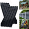 ENNJING 24x Trapezblech-Wellblechplatten für Dach,129x46 cm = 7 m²,Verzinkt 0,25 mm,Rostresistent & Wetterfest Profilblech, Dachblech, Wellblech für Gerätehaus Carport Gartenhaus Gartenlaube,Schwarz