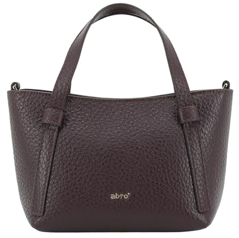 Abro Handtasche Umhängetasche Leather Tekla COSMO Mini Handbag Burgundy beere