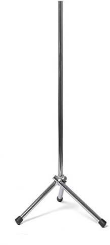 Schneiderpuppe | Zubehör/Ersatzteil | LUCCESI | Standfuss Metall-/Chrom-Dreibein und Halsabschluss (Chrom-Kappe) | Ø Chromstange 2,50 cm | Zubehör Schaufensterpuppe