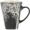 Villa Collection - Hela Mug Dia 35 cl - Café & Thés - Resistant & Design - Tasse en Grès 9 x 11 cm - Motif Bois - anniversaire, fête des mères, fête des pères, noel - Noir