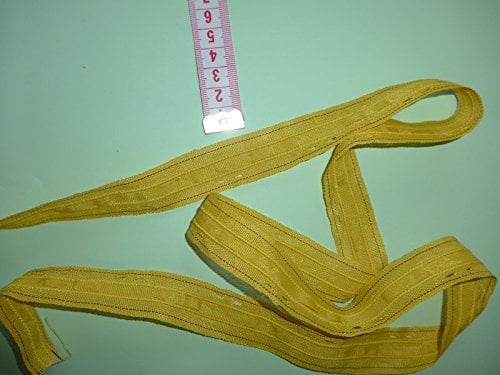 Kräuselband gelb 12 Meter Gardinenband