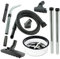 SPARES2GO 2.5m Hose Filter Rods + Full Brush Tools Kit for Numatic Charles CVC370 Wet & Dry Vacuum Cleaner