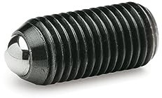 Ganter Normelemente GN 615.3-M24-K 3-M24-K-Federnde Druckstücke mit Innensechskant, Schwarz, Gewinde d1: M24