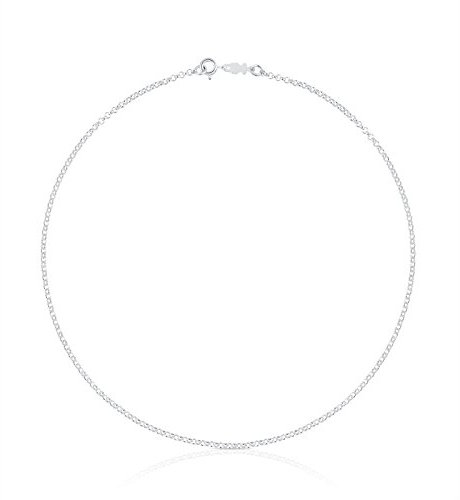TOUS Damen Halsband aus Sterlingsilber mit runden Ringen, 40 cm lang, klassisch und zeitlos, Sammlerkette