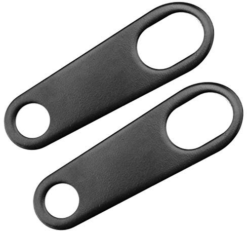 1 Paar schwarzer Motorrad Blinker Blinkerhalter 67mm x 21mm Blinkerhalter