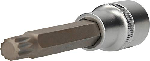 BRILLIANT TOOLS BT022954 1/2 Vielzahn-Bit-Stecknuss, 140 mm lang, M10 [Powered by KS TOOLS]