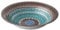 Anton Studio Designs - India Glass Bowl - Diameter 32 cm - Multi Coloured Decorative Bowl for Home and Holiday Decoration
