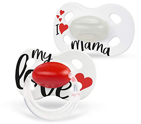 Medela Baby Day & Night Schnuller – Für Babys von 6-18 Monaten – 2 Stück transparent