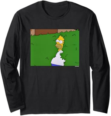Los Simpsons Homer Meme Arbusto Manga Larga