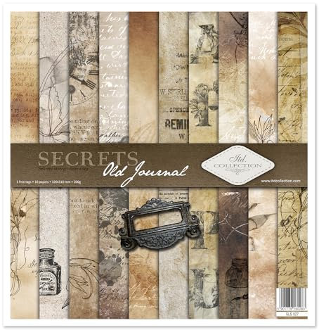 ITD Collection - Scrapbooking-Paket 12x12 inches, Scrapbooking Papier, Dekorpapier, Decoupage, Kartenherstellung, Papiergröße - 310 x 320 mm (SLS027), Mittel