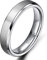 Zakk Damen Herren Ringe Titan Silber Matt Gebürstet Verlobungsring Partnerring Eheringe Trauringe 4mm 6mm 8mm 10 mm Breit (4mm,63 (20.1))