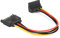 Heayzoki Cable de alimentación SATA, Cables SATA de 90 Grados, Adaptador de extensión de alimentación Macho a Hembra para Unidades ópticas HDD SDD, Paquete de 10 Cables SATA de 15 Pines.