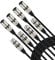 EBXYA - 4 paquetes de cable de conexión XLR para micrófono, de 0,5 m equilibrados macho a hembra para sistema PA, grabadora de estudio, amplificador, mezclador