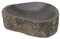 STONE art & more Exklusive Steinschale, Dekoschale, Vogeltränke, oval, Ø ca. 25 cm, Stein Findling, Naturstein, frostfest, Grau
