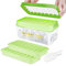 Bac à Glaçons Avec Couvercle, Glacons Moule Alimentaire, Libération de Tous Les Glaçons en Une Seconde, Sans BPA, 64 Plateaux à Glaçons (Vert Ice Cube Tray)