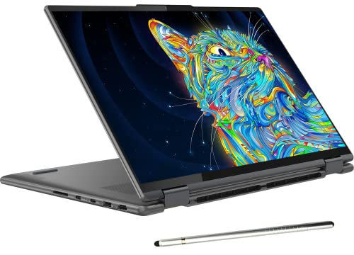 Lenovo Yoga 7i 16'' 2.5K Touchscreen 2-in-1 Laptop, 12th Intel Evo Platform 12-Core i5-1240P, 8GB LPDDR5 RAM, 512GB SSD, Iris Xe Graphics, Backlit KB, FP, Win11 H, W/ Stylus Pen Storm Grey