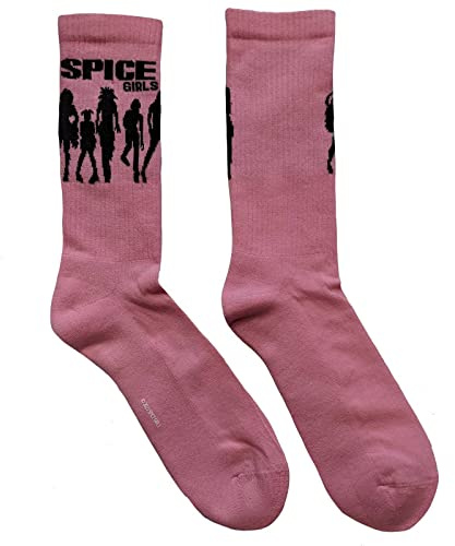 Spice Girls Unisex Adult Silhouette Socks (7 UK-11 UK) (Pink)