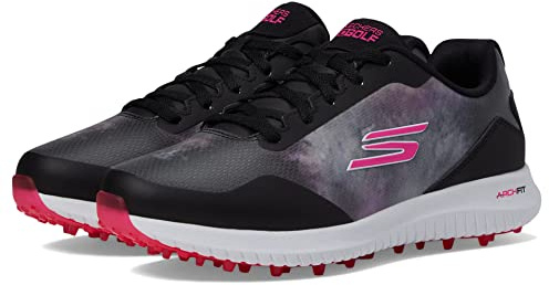 Skechers Arch Fit, Black Pink Raincoat, 6 UK