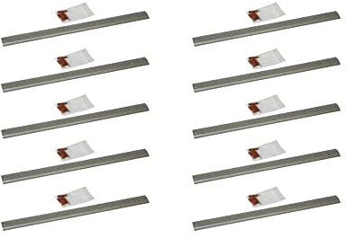 PROREGAL SuperSparSet 10x Wandleiste für Sichtlagerboxen (ohne Boxen) | HxBxT 5x60x0,3cm | Wandhalterung, Kleinteileaufbewahrung, Sortimentsboxhalterung