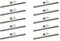 PROREGAL SuperSparSet 10x Wandleiste für Sichtlagerboxen (ohne Boxen) | HxBxT 5x60x0,3cm | Wandhalterung, Kleinteileaufbewahrung, Sortimentsboxhalterung