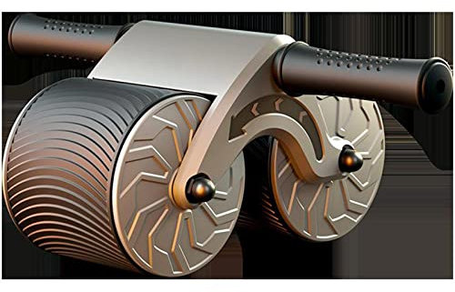 Bauchtrainer für Zuhause bauchroller mit rückholfeder Bauchmuskeltrainer Fitnessgerät zur Stärkung der Bauchmuskulatur Bauchtrainer,Gray