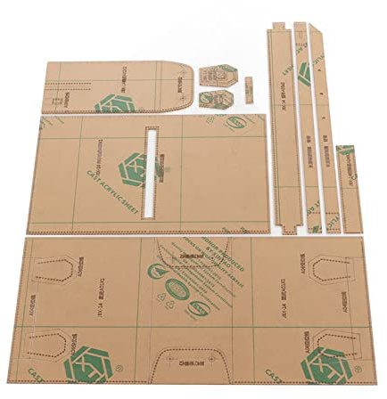 Lederhandwerk Acrylschablone, Taschenacrylschablone Ledermuster Acrylledermuster Lederschablonen Acrylherstellungsschablone Ledertaschen Schablonen Kit für DIY Lederhandwerk