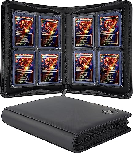 KUOOKING Toploader-Binder, für 128+ Toploader (schwarz)