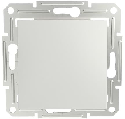 Schneider Electric Asfora EPH0270121D - Interruptor de 2 polos, empotrado, 10 AX, color blanco