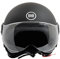 BHR Casco Demi-Jet 835 SPECIAL - Casco Scooter Omologato ECE 22.06 con Visiera a Occhiale Antigraffio - Sgancio Micrometrico e Guanciali Removibili - Nero Opaco L