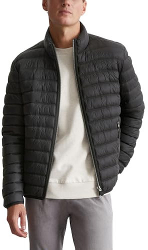 Marc O'Polo Herren Steppjacke mit Stehkragen leicht, Schwarz (Black), S