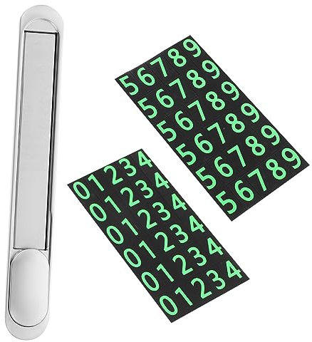 LIFKOME Temporäres Park-telefonnummernschild Für Auto Einfache Nummeränderung Langlebige Aluminiumlegierung Fahrzeugzubehör Für Parkschilder