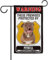 Ganshan Bi These Premises Protected by Pitbull Red Nose Garden Flag Dog Warning Welcome Yard Flag Sign Banner for Outdoor Farmhouse 12.5X18 Inch Double Side