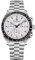 Pagani Design 1701 Herren Professionelle Chronograph Japan VK63 Quarzwerk Mond Armbanduhr Edelstahl 100M Wasserdicht Casual Analog Uhr Datum, Weiß-V5