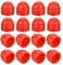 QUARKZMAN 150Pcs Cache-Écrous Hexagonaux, M10 Capuchon de Protection en Plastique Rouge pour Écrous Hexagonaux pour Vis et Boulons