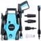 Pro-Kleen Pressure Washer Electric High Performance Power Jet Wash Cleaner For Patio and Car 1400W, Portable For Cleaning Drives, Walls, Vehicles, Garden Furniture