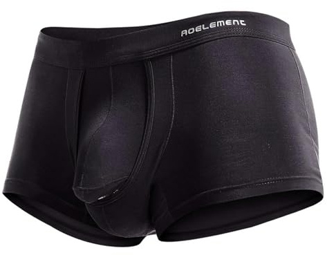 MYLLJBD Herren-Boxershorts Herrenunterwäsche Herrenvarikozele -unterwäsche - Für Hodensack, Hoden, Separate Boxer -Slips Bequem Und Atmungsaktiv-schwarz-XXXXXL