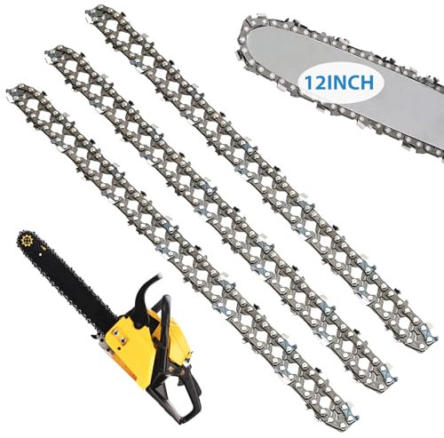 PRITOK 3 Pack Chainsaw Chain for 16 inch (40cm) Bar: Replacement Chainsaw Chain 3/8 LP .043 Gauge, Low-Kickback Chains 45 Drive Links Fits Titan, Ryobi, Black & Decker, Dolmar and More
