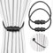 Romon Alzapaños Cortinas, 2 Piezas Anillos Cortinas Sujeta Cortinas Recoge Abrazaderas Cortinas, Alzapaños Cortina Magnéticos Correas de Imán para Cortinas Hebillas Cortinas para Casa Oficina, Negro