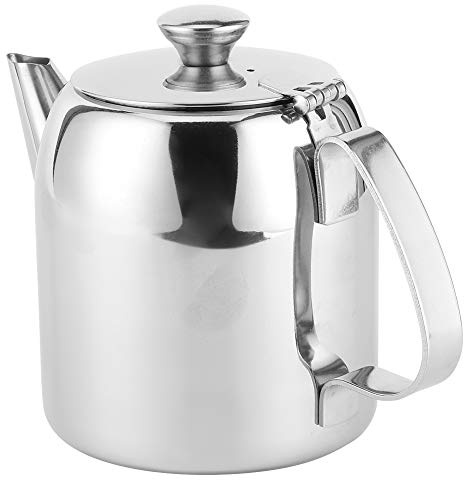 ACOGEDO Cafetière, Percolateur de café, Cafetière Percolateur avec Matériau en Acier Inoxydable argenté pour Hôtel Restaurant (20 onces (environ 500ML))